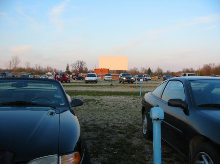 US-23 Drive-In Theater - Lot Filling Up Photo From Water Winter Wonderland (newer photo)